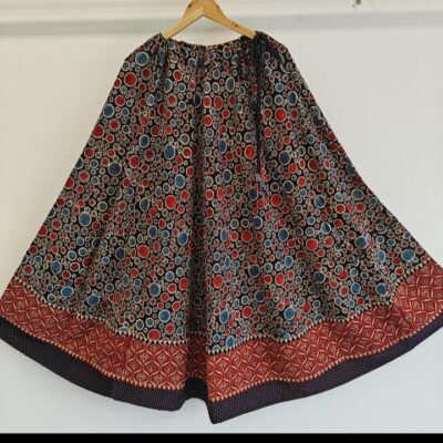 Rangraas Cotton Ajrakh Print Skirt
