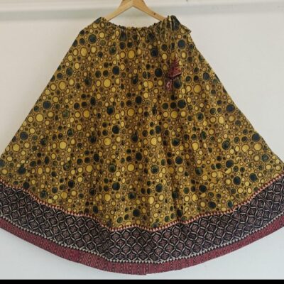 Rangraas Cotton Ajrakh Print Skirt