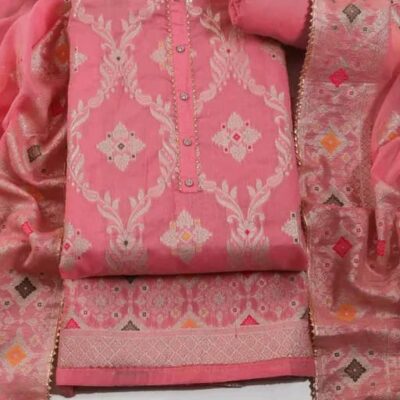 Zivara Jacquard Unstitched Suit