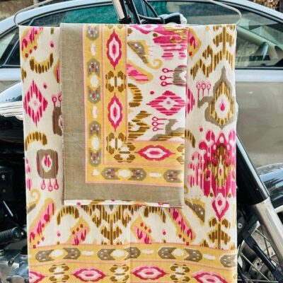 Ikat Essence King Size Double Bedsheet Set