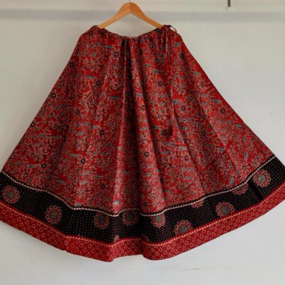 Rangriti Ajrakh Skirt