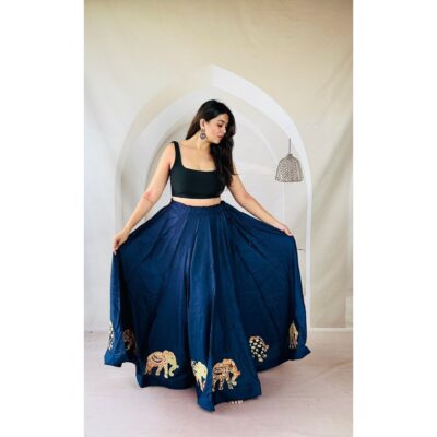 Ghoomar Grace Patchwork Skirt