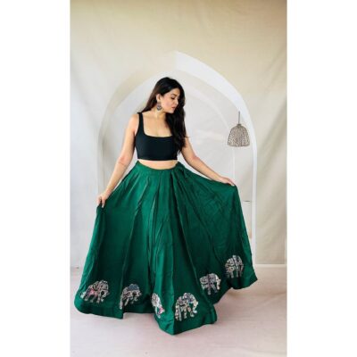 Ghoomar Grace Patchwork Skirt