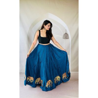 Ghoomar Grace Patchwork Skirt