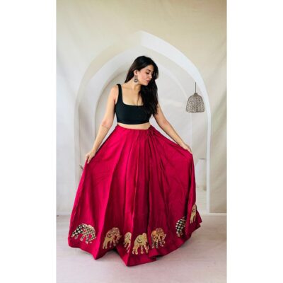 Ghoomar Grace Patchwork Skirt