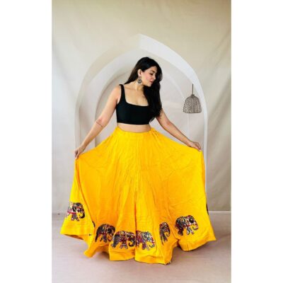 Ghoomar Grace Patchwork Skirt