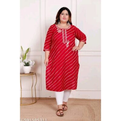 Leheriya Grace Plus-Size Kurti