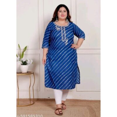 Leheriya Grace Plus-Size Kurti
