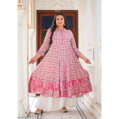 FabPlus Flared Printed Kurti