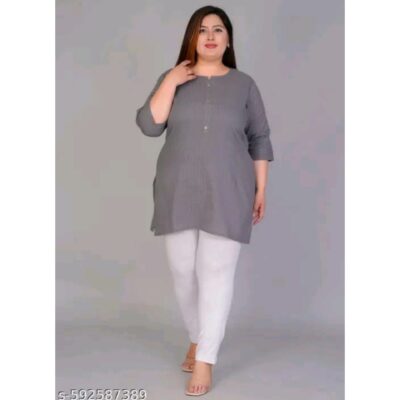 GraceFit Plus-size Short Kurta