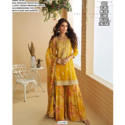 Adaah - Embellished Silk Suit