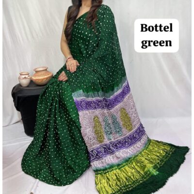 RangSaaz - Bandhej Silk Saree