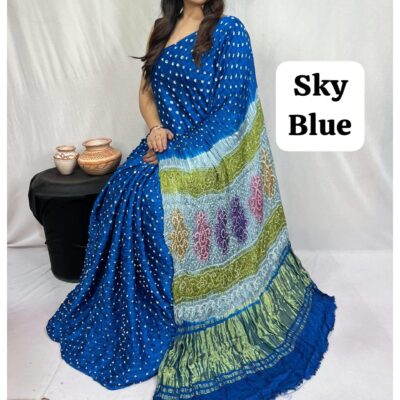 RangSaaz - Bandhej Silk Saree