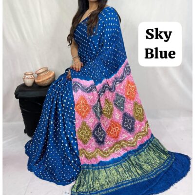 RangSaaz - Bandhej Silk Saree