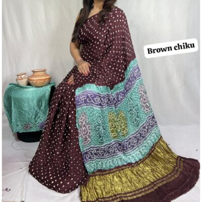 RangSaaz - Bandhej Silk Saree