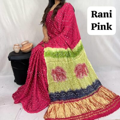 RangSaaz - Bandhej Silk Saree