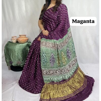 RangSaaz - Bandhej Silk Saree
