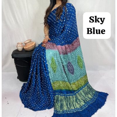 RangSaaz - Bandhej Silk Saree