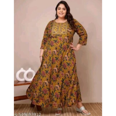 Eira - Flared Kurti With Threadwork