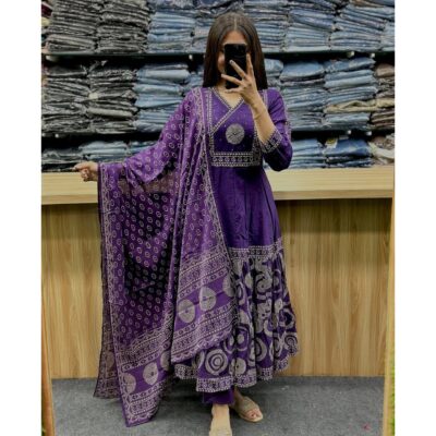 Tara - Flared 3 Piece Set In Mul Cotton