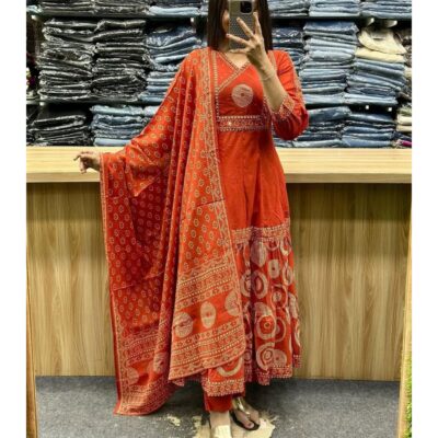 Tara - Flared 3 Piece Set In Mul Cotton