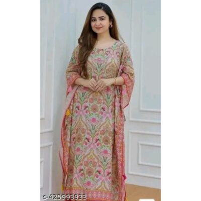 Tara - Handcrafted Kaftan In Rayon