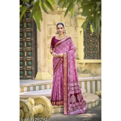 Kala - Mulmul Block Print Saree