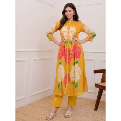 Mira - Cotton Co-ord Set With Pintex Work