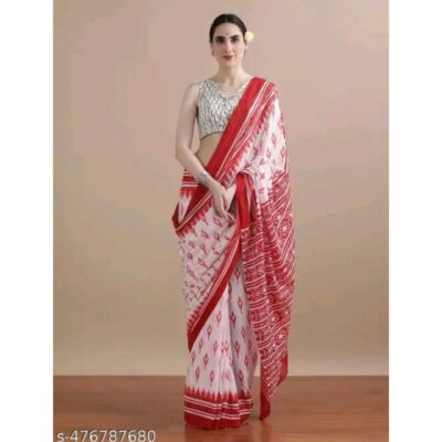 Kalagiri - Bagru Print Saree In Mulmul Cotton