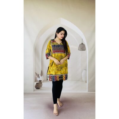 Navya- Handcrafted Short Kurti