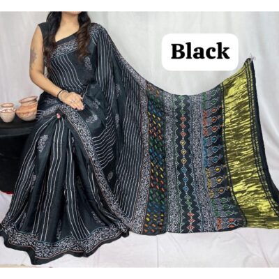 Sutr - Silk Tissue Saree With Lagdi Pata