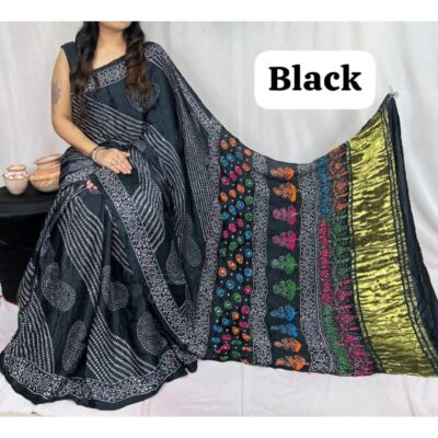 Sutr- Silk Tissue Saree With Lagdi Pata