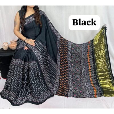 Sutr- Silk Tissue Saree With Lagdi Pata
