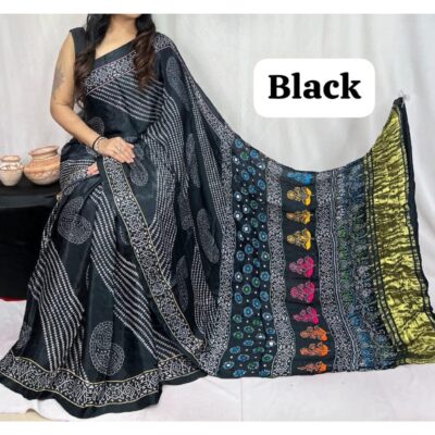 Sutr- Silk Tissue Saree With Lagdi Pata