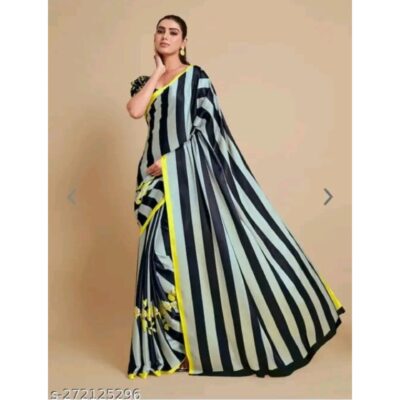 Kiva- Digital Print Saree In Silk Crepe