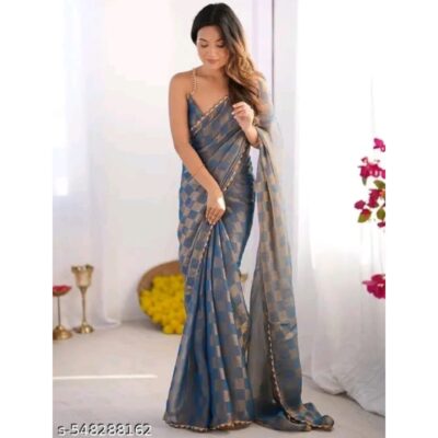 Kiva- Zari Woven Saree In Soft Silk