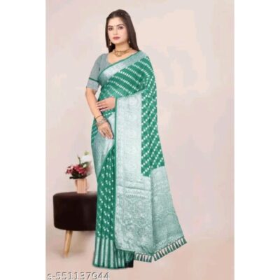 Swara- Georgette Silk Saree With Buti Work