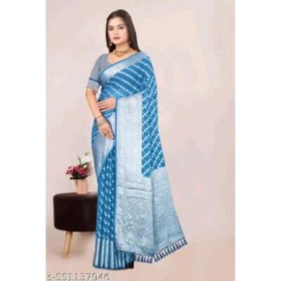 Swara- Georgette Silk Saree With Buti Work