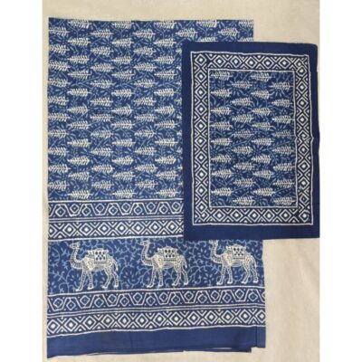 Sutrika- Kutchi Print Cotton Bedsheet for Double Bed
