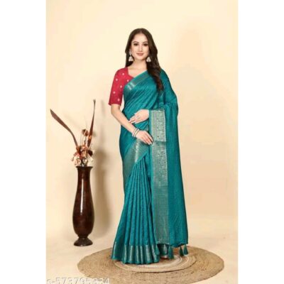 Kosha- Dola Silk Saree With Checks Pattern