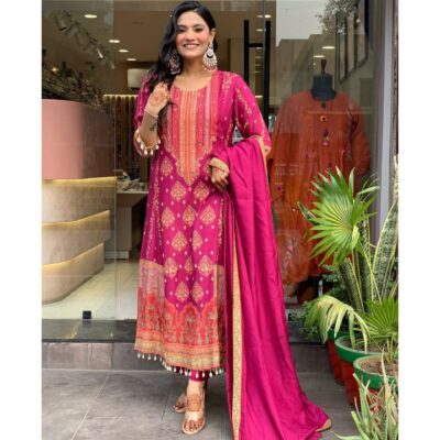 Nayra- Mirror work 3 Piece Kurta Set In Cotton