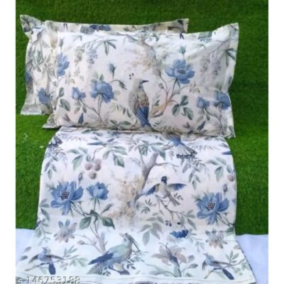 DesiVibe- Jaipuri Cotton Bedsheet For King Size Double Bed