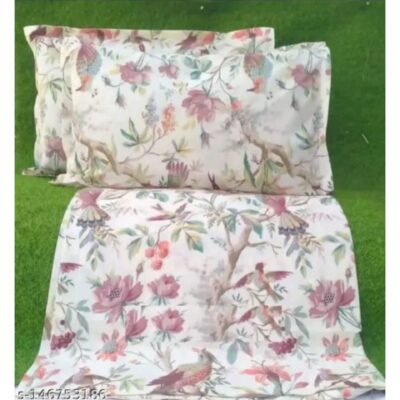 DesiVibe- Jaipuri Cotton Bedsheet For King Size Double Bed