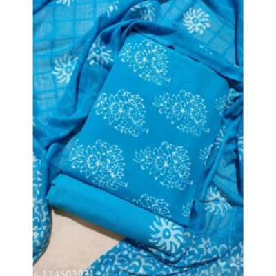 Mirvika- Unstitched Suit In Pure Cotton