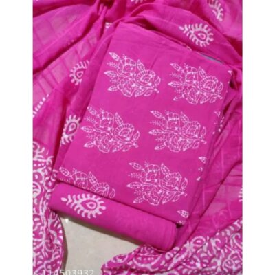 Mirvika- Unstitched Suit In Pure Cotton