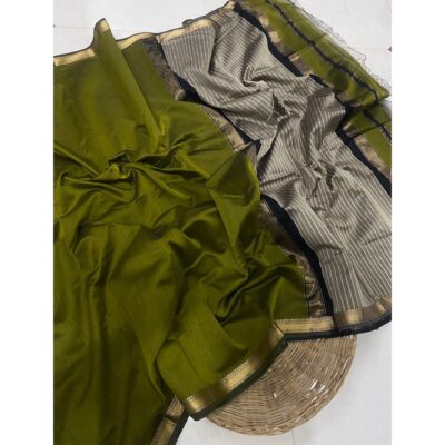 Tanira- Cotton Silk Saree With Zari Border