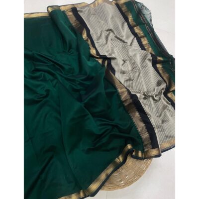 Tanira- Cotton Silk Saree With Zari Border