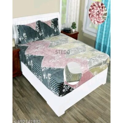 Comfora- Elastic Fitted Bedsheet For Double Bed