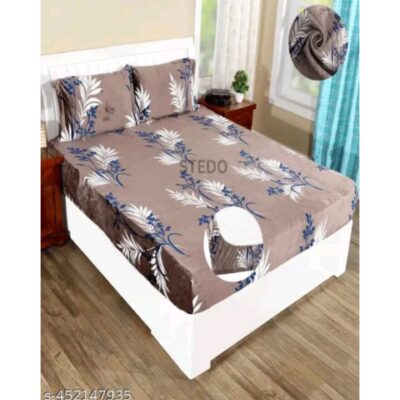 Comfora- Elastic Fitted Bedsheet For Double Bed