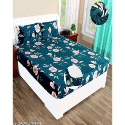 Comfora- Elastic Fitted Bedsheet For Double Bed